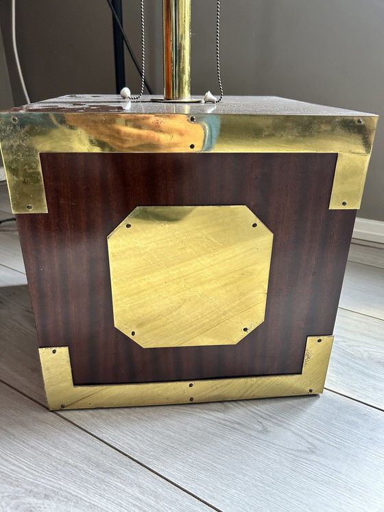 Image 1 of Hollywood Regency cube lamp