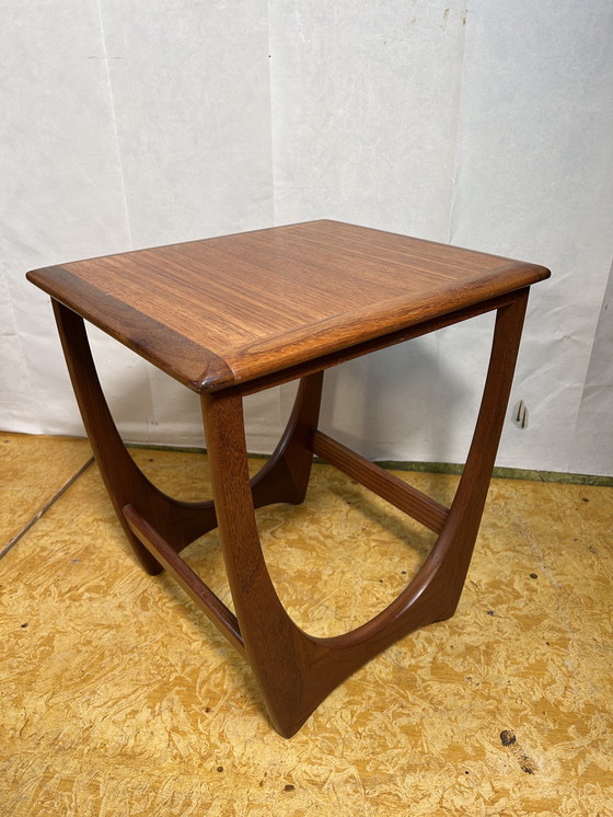 Image 1 of Mid-Century Retro Vintage Teak Nest Of Tables By Gplan 1960