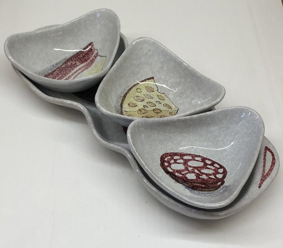 Image 1 of Vintage puzzle plate from Italy by Raymor