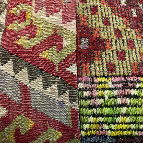 Image 1 of Housse de coussin vintage en patchwork Kilim turc 45 x 45 cm