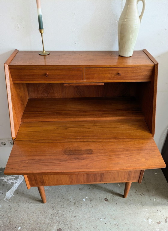 Image 1 of Midcentury Scandinavian Chest of Drawers, Secretaire