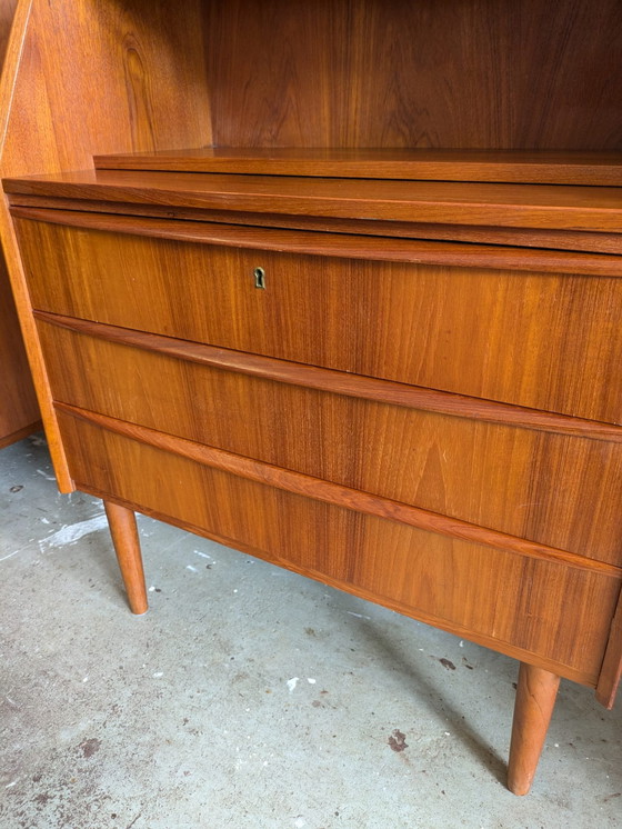 Image 1 of Midcentury Scandinavian Chest of Drawers, Secretaire