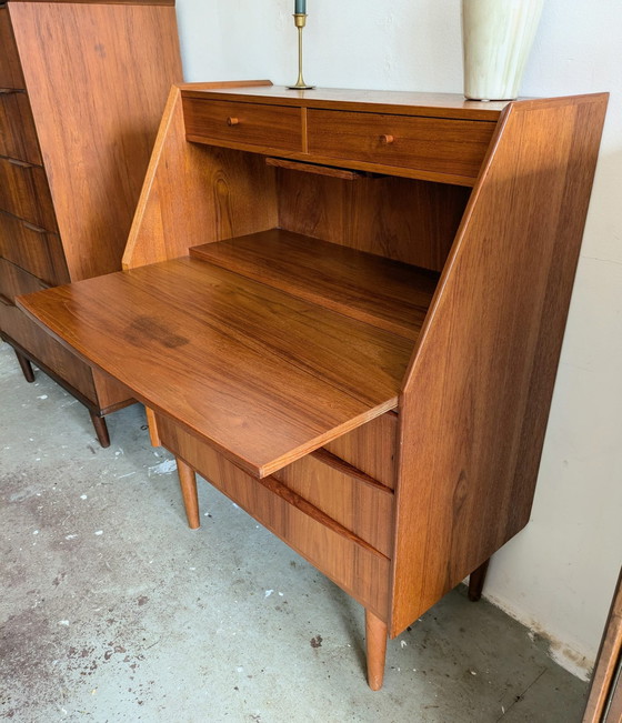 Image 1 of Midcentury Scandinavian Chest of Drawers, Secretaire