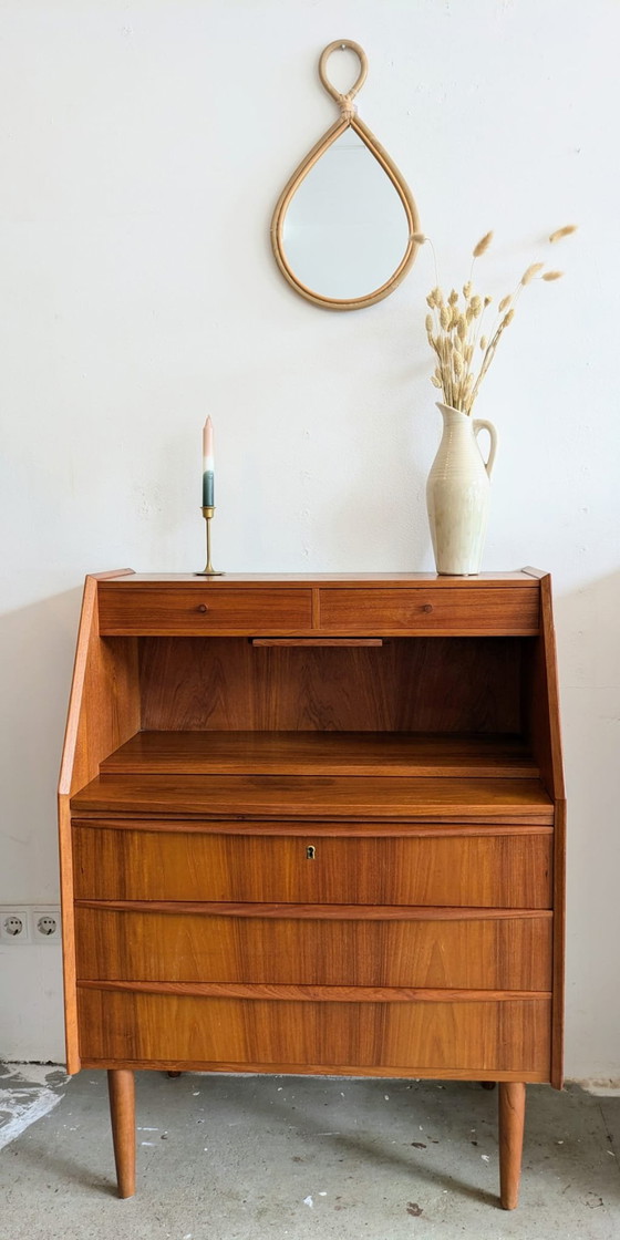 Image 1 of Midcentury Scandinavian Chest of Drawers, Secretaire