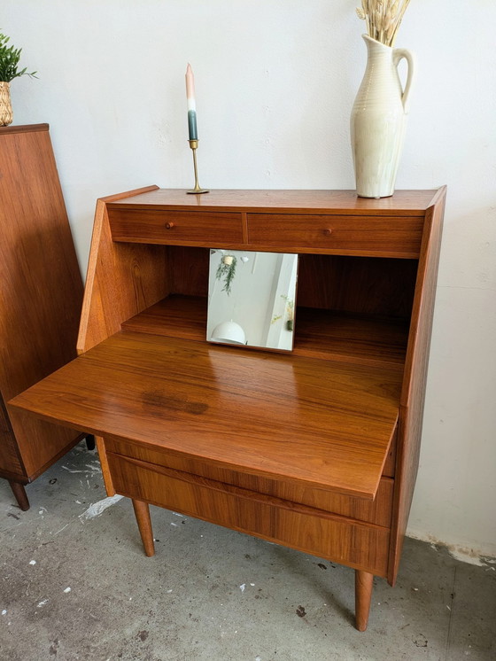 Image 1 of Midcentury Scandinavian Chest of Drawers, Secretaire