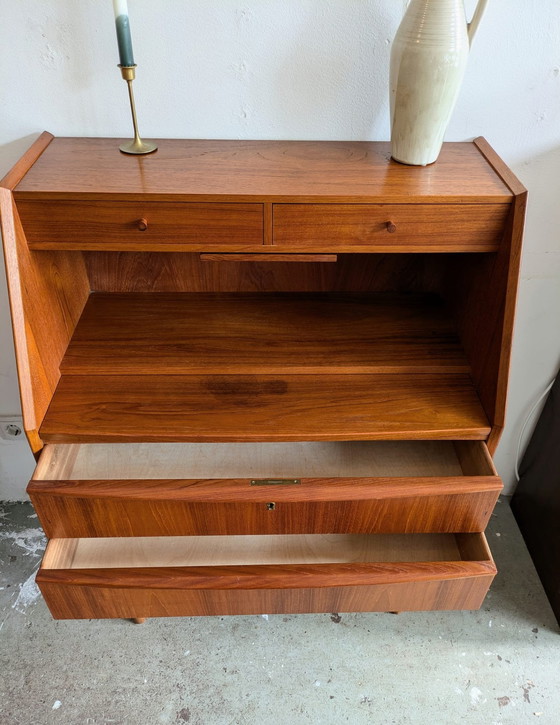 Image 1 of Midcentury Scandinavian Chest of Drawers, Secretaire