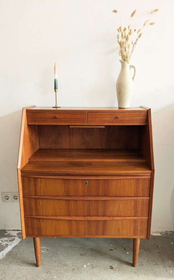 Image 1 of Midcentury Scandinavian Chest of Drawers, Secretaire