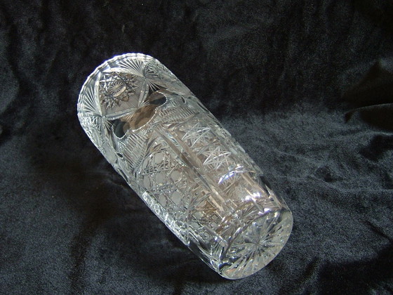 Image 1 of Bohemian Crystal hand cut vase