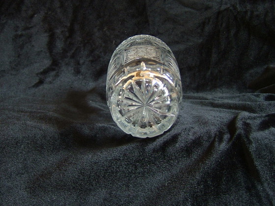 Image 1 of Vase en cristal de Bohème taillé à la main