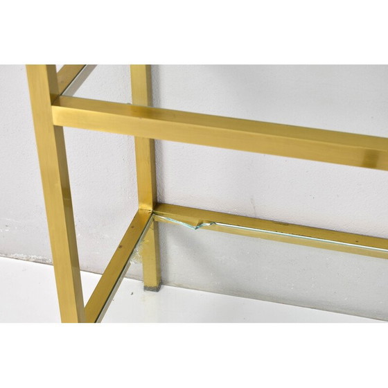 Image 1 of Vintage brass and crystal shelf by Pierre Vandel, France 1970