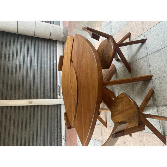 Image 1 of Vintage dining set T22 S34A by Pierre Chapo
