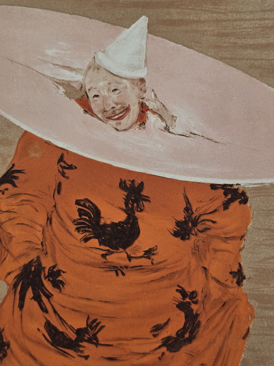 Image 1 of Lithograph, Jan Van Beers, Circus Clown From 1886