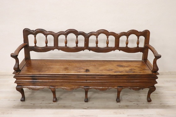 Image 1 of Wooden Antique Long Bench