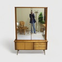Armoire vintage, armoire à linge - 1950s