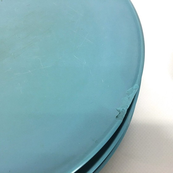 Image 1 of Servizio vintage in melamina blu, 1960-1970