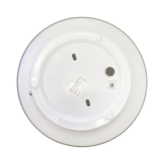 Image 1 of Lampada da soffitto rotonda in vetro bianco, Penko Pieńsk, Polonia anni '70