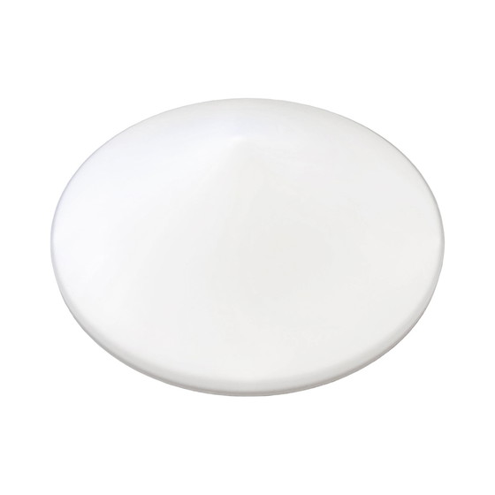 Image 1 of Lampada da soffitto rotonda in vetro bianco, Penko Pieńsk, Polonia anni '70