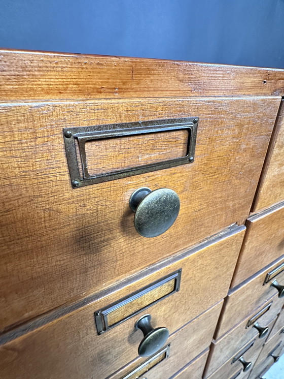 Image 1 of Antique industrial drawer cabinet