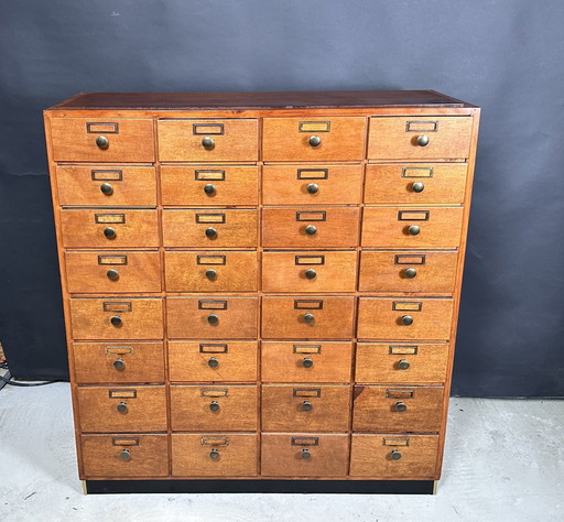 Antique industrial drawer cabinet