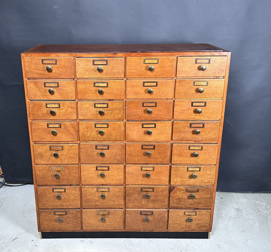 Image 1 of Antique industrial drawer cabinet