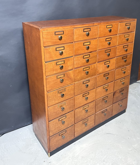 Image 1 of Antique industrial drawer cabinet