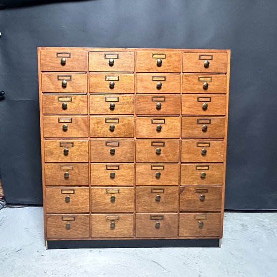 Image 1 of Antique industrial drawer cabinet