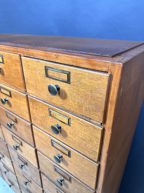 Image 1 of Antique industrial drawer cabinet