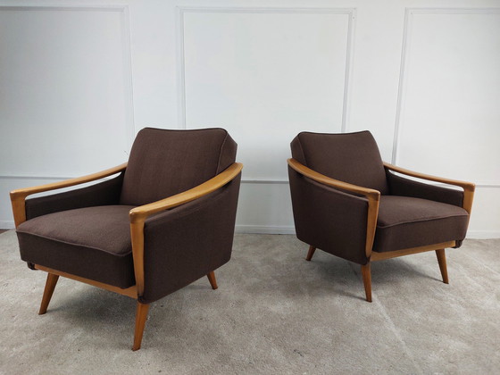 Image 1 of Pair of Armchairs 50s/60s style