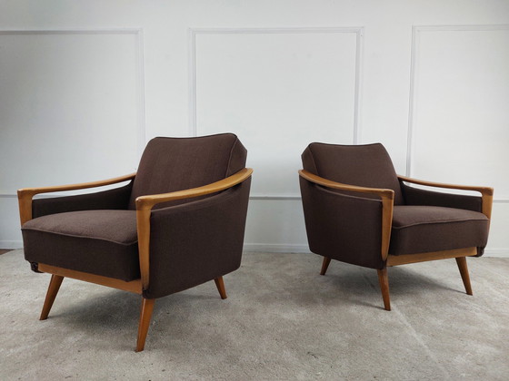 Image 1 of Pair of Armchairs 50s/60s style