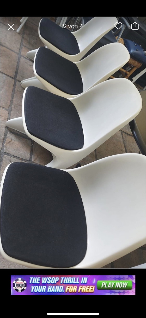 Image 1 of 4x Casala Casalino Alexander Begge chairs