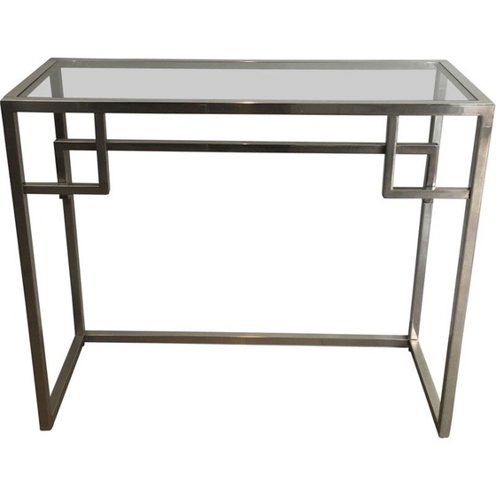 Image 1 of Vintage Chrome Console 1970