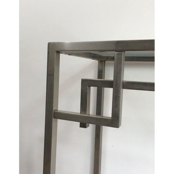 Image 1 of Vintage Chrome Console 1970