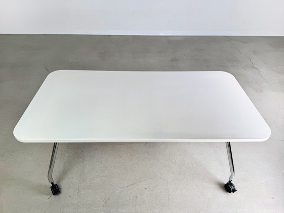Image 1 of 8X Vitra Desk Ad Hoc Antonio Citterio On Castors Soft Light
