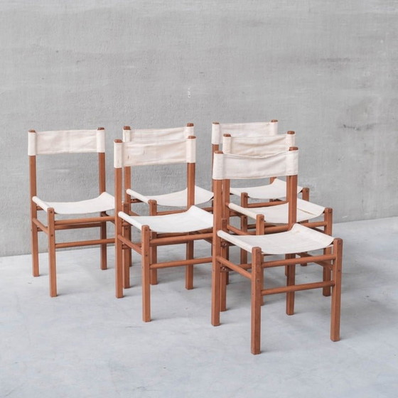 Image 1 of Set of 14 Italian vintage dining chairs, 1970s