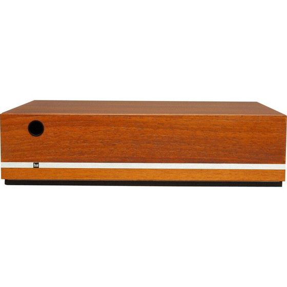 Image 1 of Vintage veneered wood vinyl record storage box for Dual, 1970