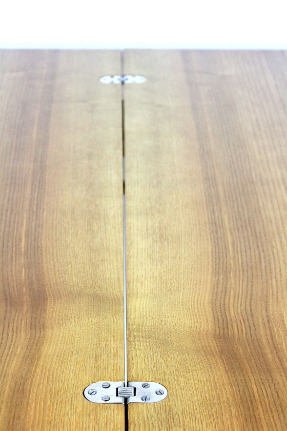 Image 1 of Restored Ash Veneered Extendable Dining Table, 1960S