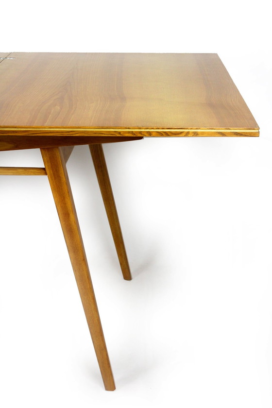 Image 1 of Restored Ash Veneered Extendable Dining Table, 1960S