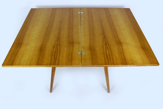 Image 1 of Restored Ash Veneered Extendable Dining Table, 1960S