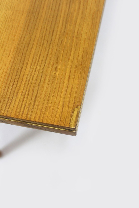 Image 1 of Restored Ash Veneered Extendable Dining Table, 1960S