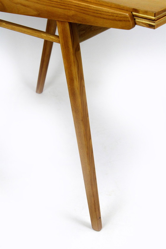 Image 1 of Restored Ash Veneered Extendable Dining Table, 1960S