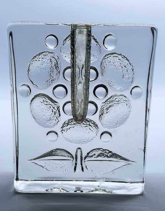 Image 1 of Crystal Solifleur Vase Walther Glass Design Heiner Duesterhaus