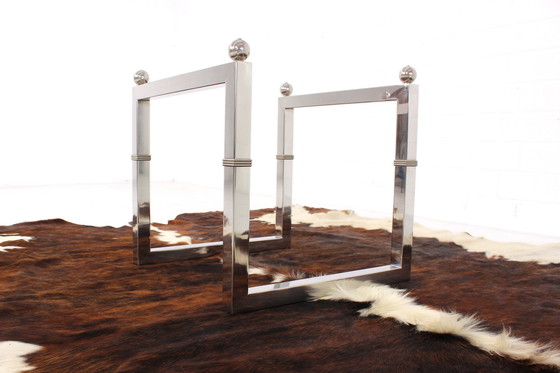 Image 1 of as new, Peter Ghyczy T29 “Biri” Coffee Table, new glass plate, stainless steel frame