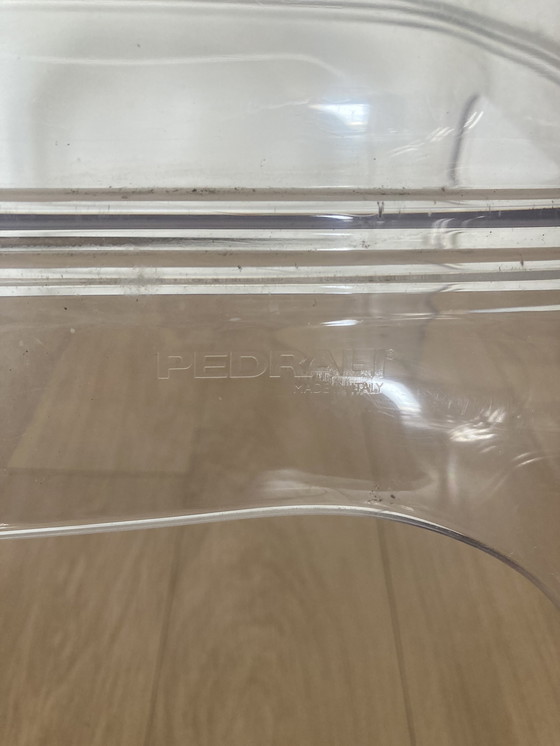 Image 1 of 2x Pedrali transparent chair + side table / ottoman