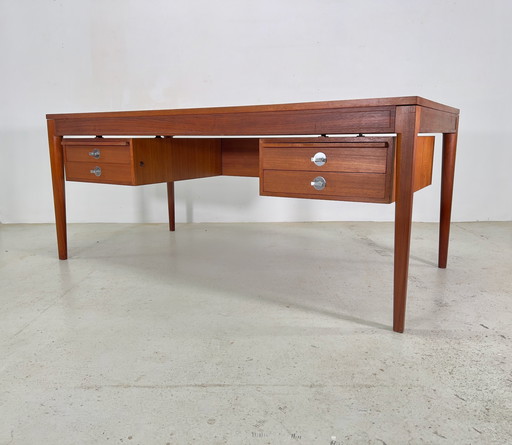 Extra Large Diplomat Desk by Finn Juhl for France & Søn / France & Daverkosen, Denmark, 1960s