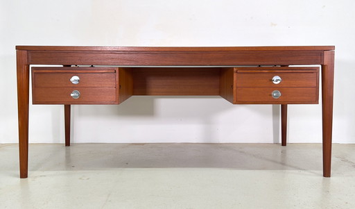 Extra Large Diplomat Desk by Finn Juhl for France & Søn / France & Daverkosen, Denmark, 1960s