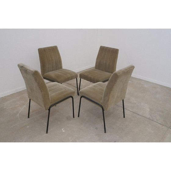 Image 1 of Set di 4 sedie da pranzo vintage in metallo, 1960