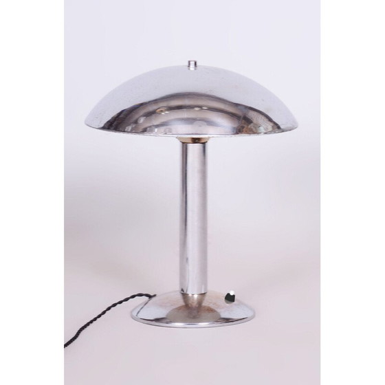 Image 1 of Vintage Art Deco table lamp in chrome steel for Napako, Czechoslovakia 1939