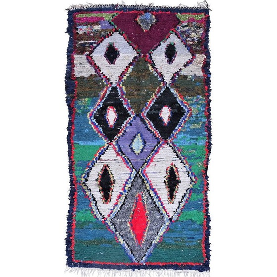 Image 1 of Vintage Berber rug Boucherouite