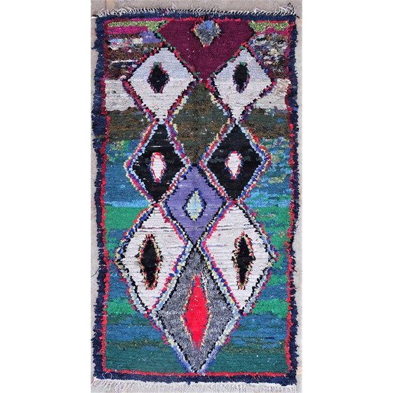 Image 1 of Vintage Berber rug Boucherouite