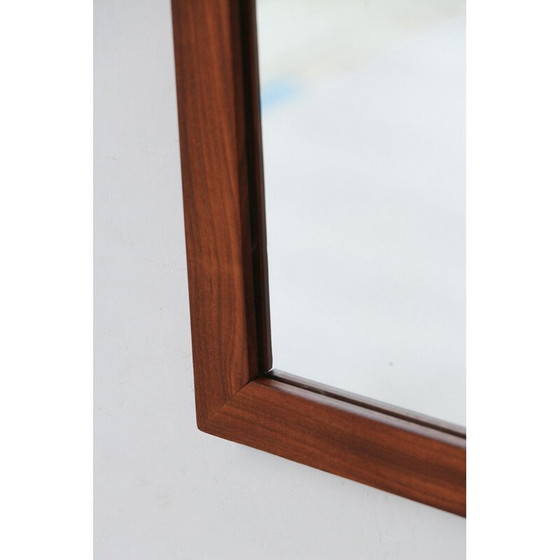 Image 1 of Rectangular vintage mirror with teak frame, 1960